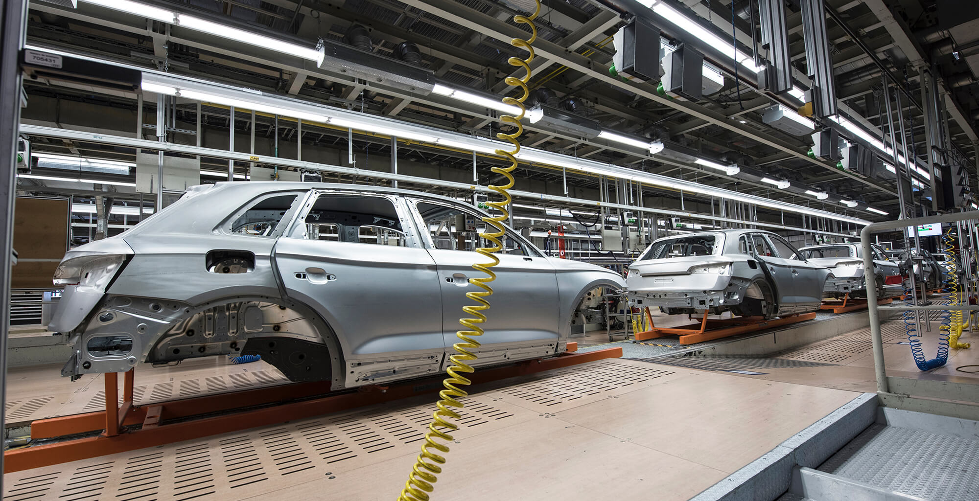 Cars in the workshop