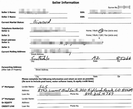 Un ejemplo de los millones de registros con información sensible expuestos en la web de First American Financial