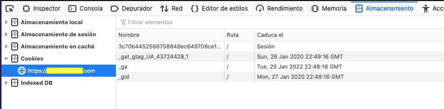 Cookies en modo estricto Firefox