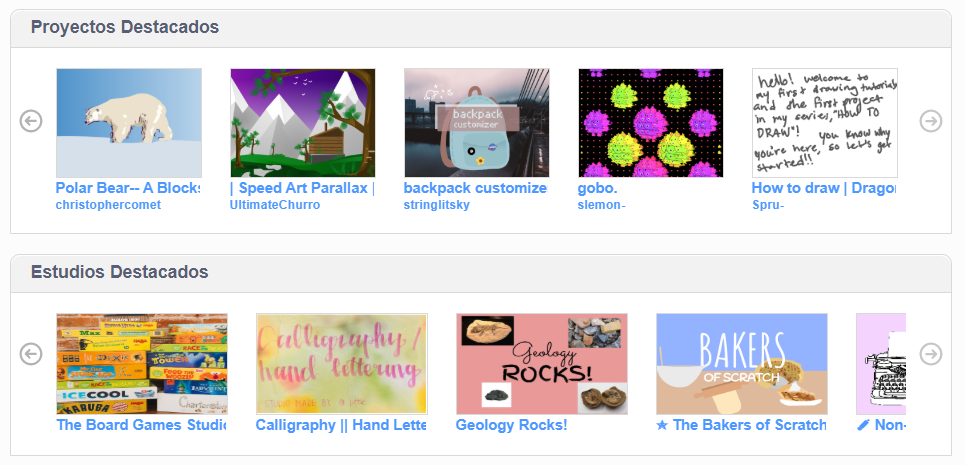 Comunidad en Scratch