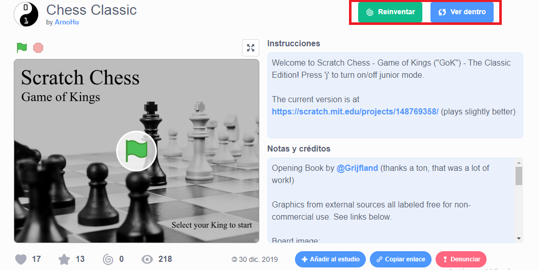 Scratch Chess - Game of Kings
