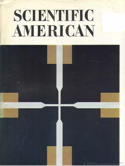 Figura 2. Portada del número de Scientific American de octubre de 1970 donde se publicó por primera vez el Juego de la Vida de Conway. Fuente.
