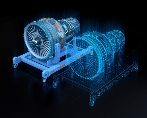 Figura 3: Ejemplo de gemelo digital : turbina