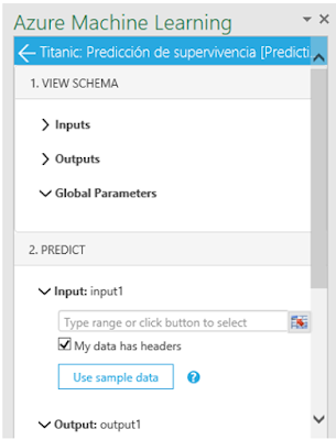   Figura 14: Detalle del módulo de conexión a los web services desde Excel.