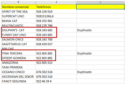 Figura 13: Valores duplicados detectados.