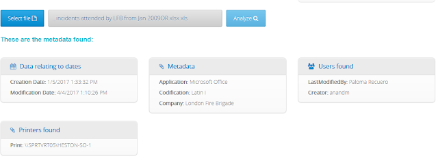 Resultado excel de trabajo