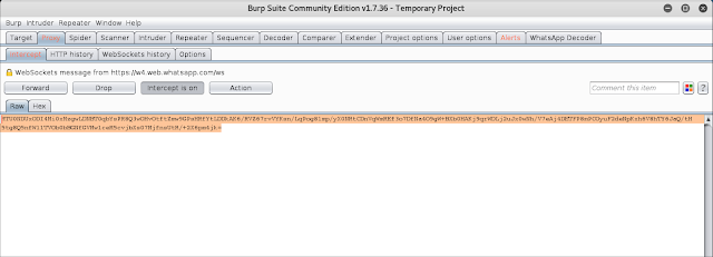 Convirtiendo el contenido del mensaje cifrado a base64 imagen