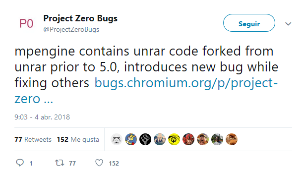 Proyect Zero Bugs twitter imagen