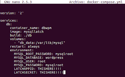 fichero docker-compose.yml imagen