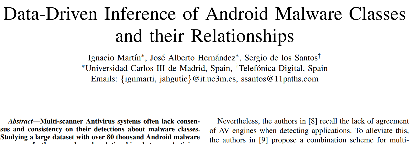 Data Driven Inference of Malware text