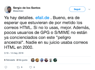 Sergio de los santos twitter PGP/GPG imagen