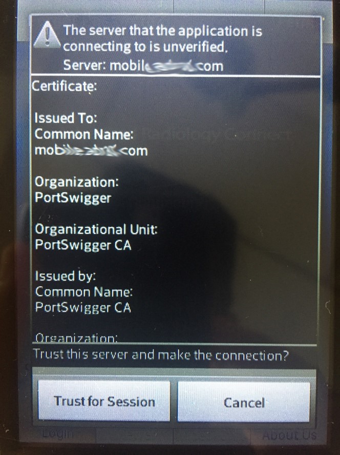 Aplicación que alerta de Certificado Falso imagen