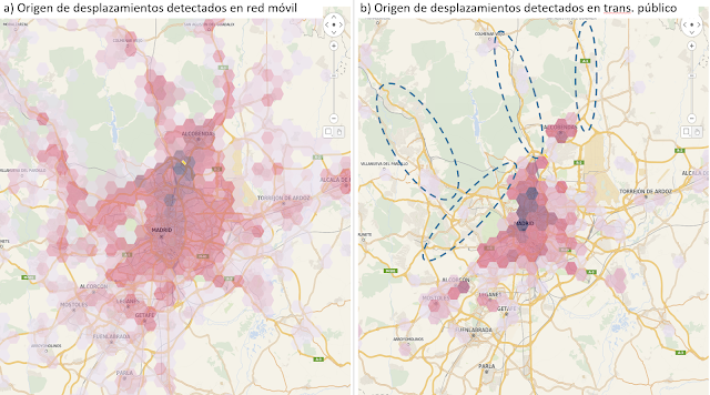 VolumetrÃ­a de entradas registradas en la red de transporte pÃºblico con final en la parada Ronda de la ComunicaciÃ³n.