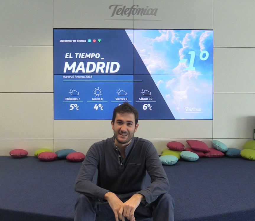 Trabaja con Javi Espinosa, ingeniero en la unidad Chief Data Office (CDO) de Telefónica