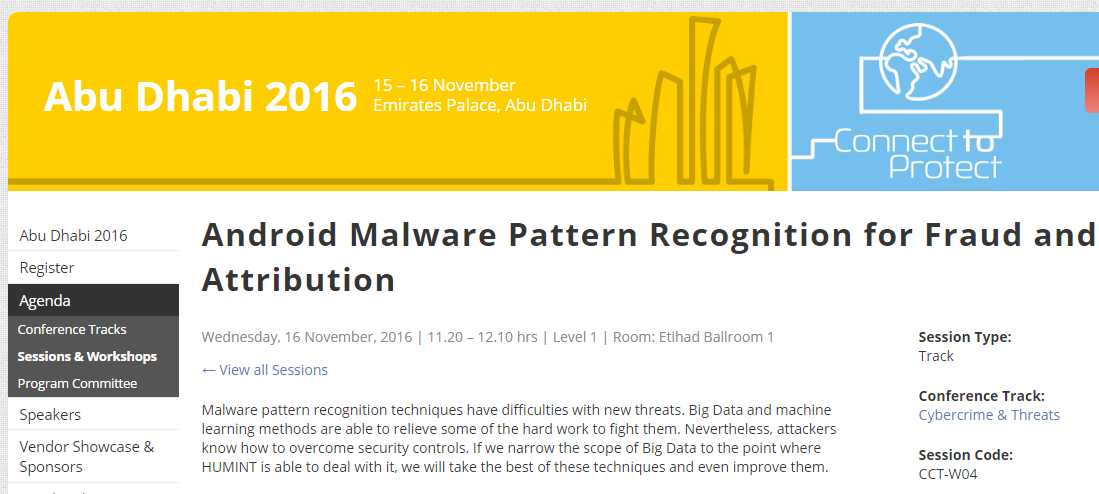 Una investigación de ElevenPaths en la RSA Conference de Abu Dhabi 2016