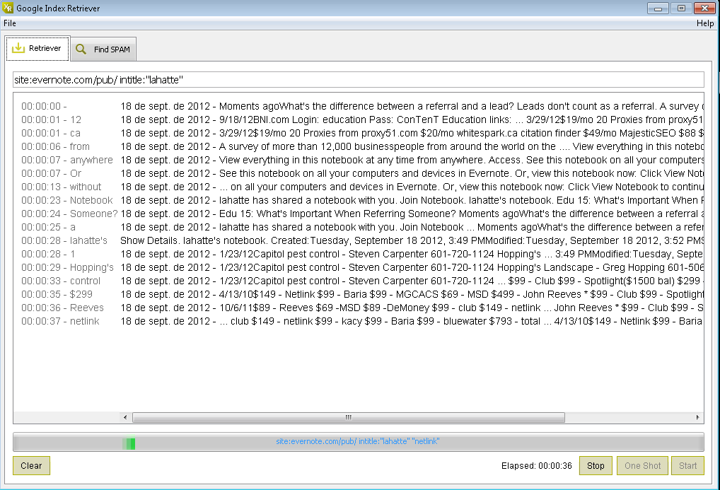 New tool: Google index Retriever