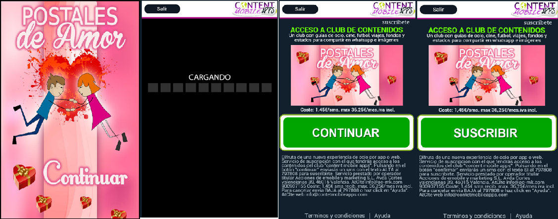 Más apps en Google Play que suscriben a mensajes SMS premium: JSSMSers