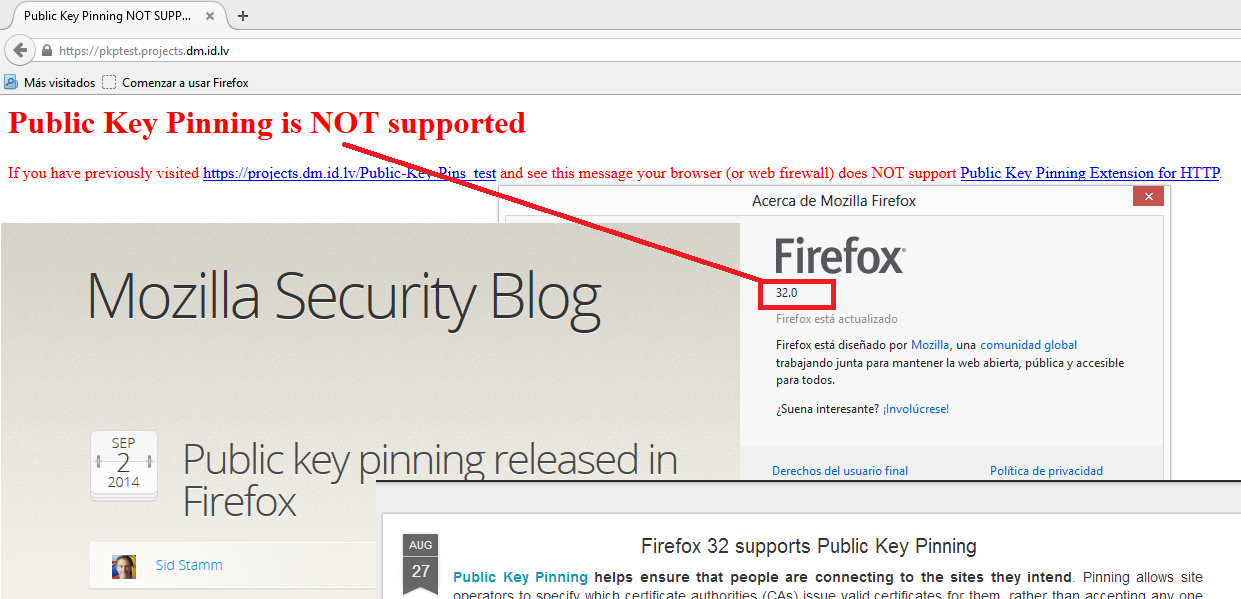 ¿Firefox implementa un sistema de certificate pinning?... no del todo