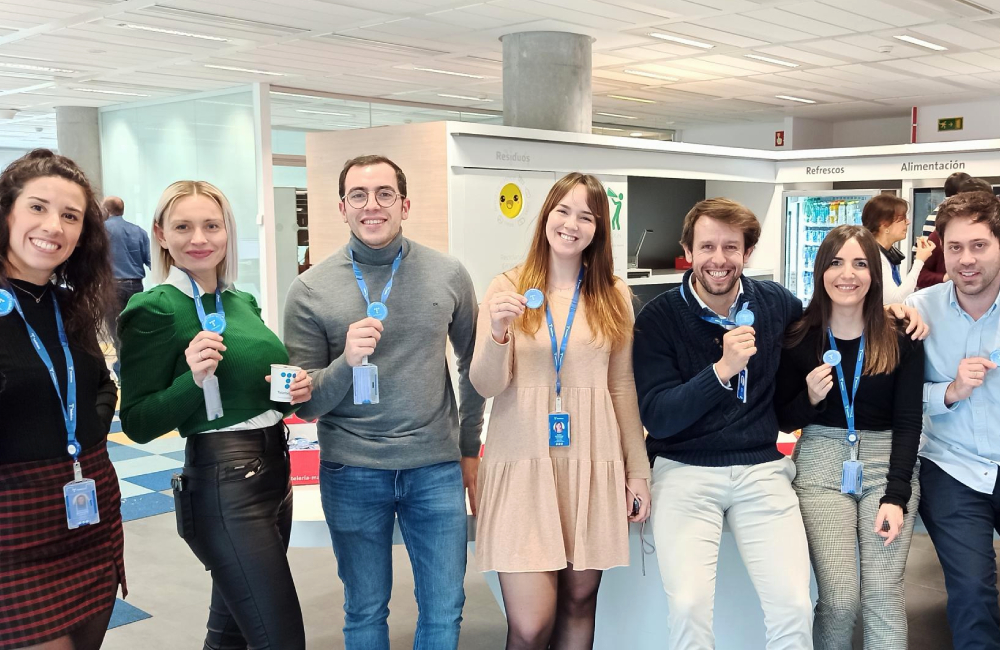 Some colleagues in Telefónica District