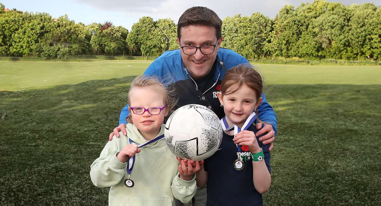 South Belfast football club celebrate the achievements of young people with disabilities