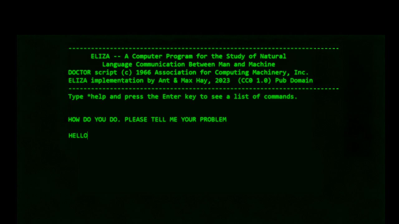 ELIZA Reanimated lets you chat with a 'ChatGPT' from 1965