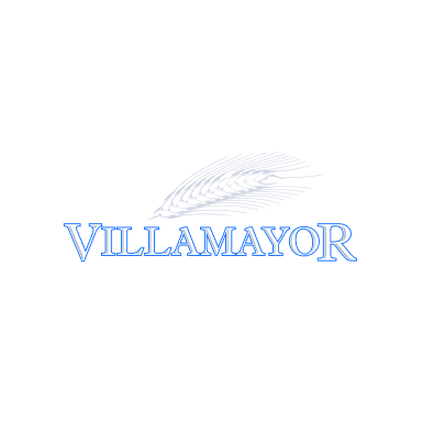 Logo corporativo de Harineras Villamayor mostrado en la cabecera del caso de éxito de Telefónica Tech, con el nombre de la compañía.